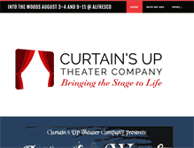 Tablet Screenshot of curtainsuptheater.com